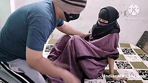 Indian Muslim Bhabhi in Hijab Fucks Husband Roughly