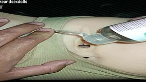 trailer candy fucks vaginal in beige panty