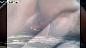 Sima fingers her petite pussy!