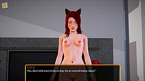 Redhead Riding Monster Cock In Cowgirl Position