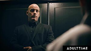 Loser husband catches his cheating wife angela white in a wild orgy fuckfest