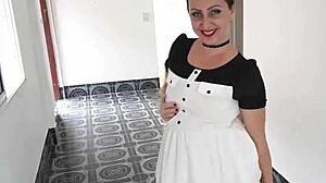 Striptease On High Heels In Empty House Naked Regina Noir Shows Her Tits And Pussy Full