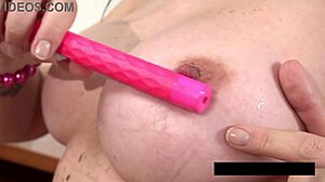 Unusual Insertion with Brunette Close-Up