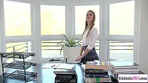 the teen student says, i love licking your pussy, teacher