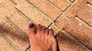 dirty feet in fetish close up