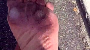 dirty feet in fetish close up