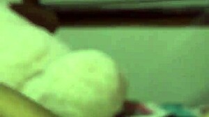 Homemade strokes turn into big cock fucking