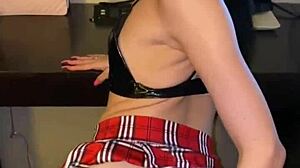 The young 18-year-old girl engages in passionate sex with her partner, exploring every intimate detail in their private encounter.