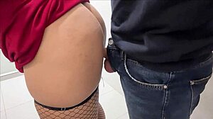 Tall Curvy Secretary Fucked In Office Bathroom Ends With Creampie