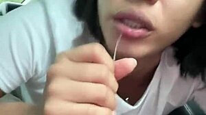 sloppy blowjob before meeting friends amateur couple