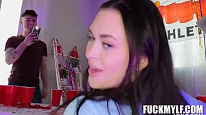 Cum-Drenched Tits Crown Milf Queen of College Fuck Fest!