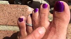 dirty feet in fetish close up