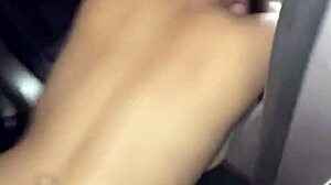 streetwalker with pigtails giving head in public, getting fucked, and swallowing cum load