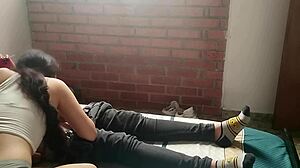 jovencita cachonda masturbates and sucks my cock