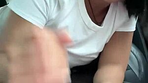 sloppy blowjob before meeting friends amateur couple