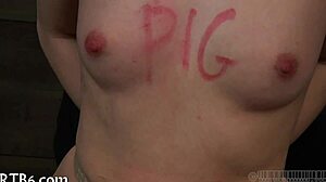 The beauty got a naughty facial punishment.