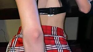 The young 18-year-old girl engages in passionate sex with her partner, exploring every intimate detail in their private encounter.