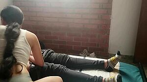 jovencita cachonda masturbates and sucks my cock