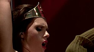 big boob strap-on lesbian fuck threesome