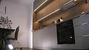 Hot tight shaved pussy college girl tries fashion haul turns porn casting