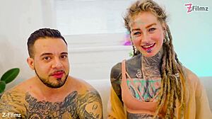 I got my tattooed ass stretched and atm'd, ending with a gaping finish, oh man.