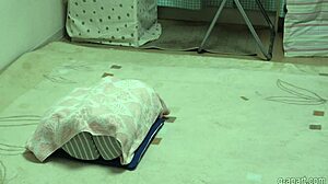 fair-skinned girl with big boobs starts touching herself