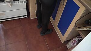 Stepmother Shows Hairy Pussy