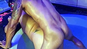 Amateur interracial encounter with big ass