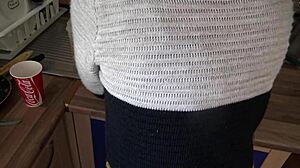 Stepmother Shows Hairy Pussy