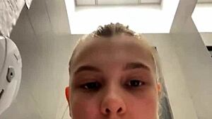 Unexpected Squirting in the Changing Room: Horny Teen's Secret