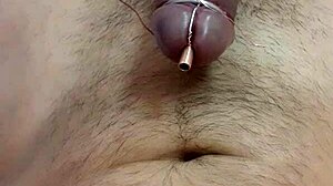 Young exotic amateur with small waist achieves amazing solo orgasm with uretal toy 😍