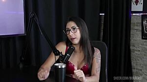 compilados da luciana picchi no bora cast com bruna carlos e matheus caetano parte 1 watch on sheer red 😊