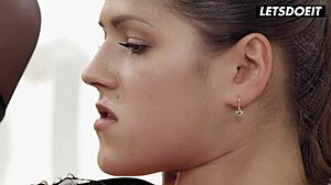 Czech girlfriend Serina Gomez intense anal fuck with boyfriend at Whiteboxxx.