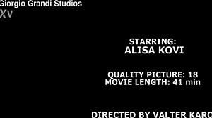 alisa kovi goes balls deep in anal casting, gapes and swallows cum