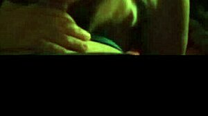 Sexy hot blonde beauty shares steamy smoke moment with partner