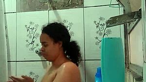 Hot Latina Shows Wet Pussy In Bath