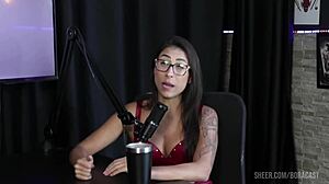 compilados da luciana picchi no bora cast com bruna carlos e matheus caetano parte 1 watch on sheer red 😊