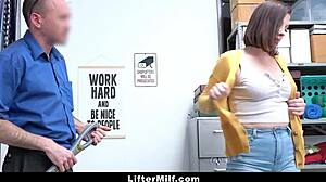 The Officer On Duty Conducts A Metal Detector Search On The Suspected Milf - Liftermilf