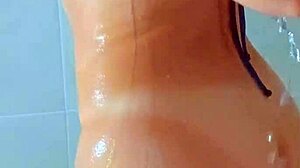 SHOWER TIME WITH BEAUTIFUL TANNED LATINA!!