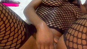 Young teen fucks herself with massive vibrator in wet solo session