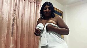 Big ass stepsister surprised by stepbrother's dare