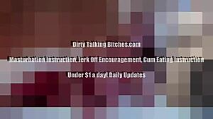 Mistress Demands Slave To Cum A Big Load In Jerk Off Instructions