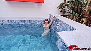 Squirt Masturbation At The Spa Miriam Prado