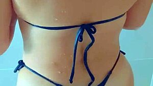 SHOWER TIME WITH BEAUTIFUL TANNED LATINA!!