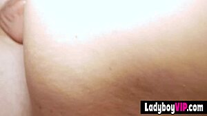 skinny long legged asian ladyboy in a casual everyday setting