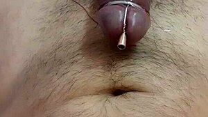 Young exotic amateur with small waist achieves amazing solo orgasm with uretal toy 😍