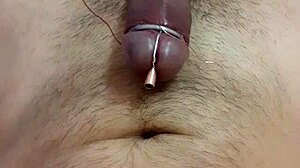 Young exotic amateur with small waist achieves amazing solo orgasm with uretal toy 😍