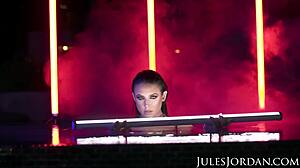 Jules Jordan Presents Dark Seduction As Angela White Fucks Under Neon Lights At Night