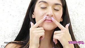 Beautiful New Teen Feels Excited In Casting