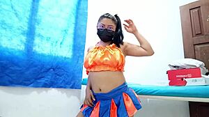 My Stepdaughter with a Plug in Her Ass Moves It So Nicely